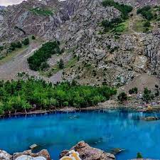 Blue Lake Naltar Valley in Hunza